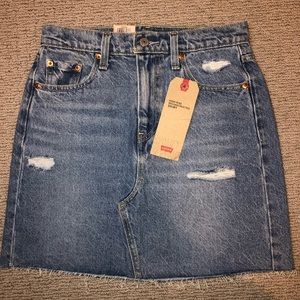 Levi High-Rise Deconstructed Skirt